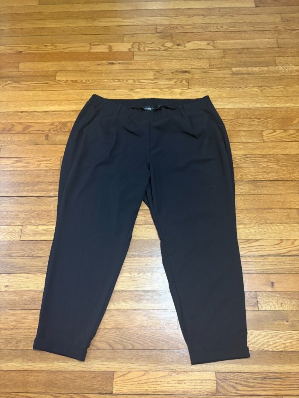 Torrid Studio Womens Cropped Pants Plus Size 3 3X Black Pull On Elastic Waist